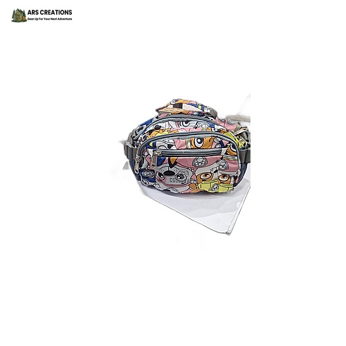ARS Creations Cartoon Print Kids Waist/Mini Backpack