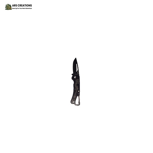 ARS Creations Tactical Foldable Pocket Knife with Carabiner Clip